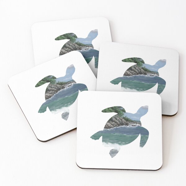 Item preview, Sea Turtle Rocky Coast Silhouette designed and sold by DSC Arts.