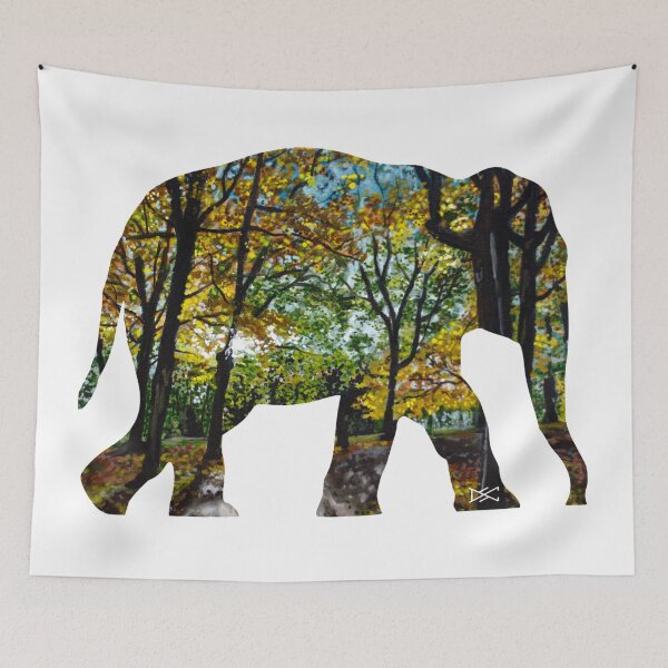 Item preview, Elephant Sun Through Trees Silhouette designed and sold by DSC Arts.