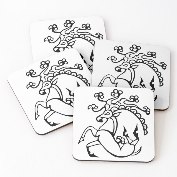 Item preview, Scythian Siberian Altai caribou tattoo deer Pazyryk designed and sold by Pat Fish.