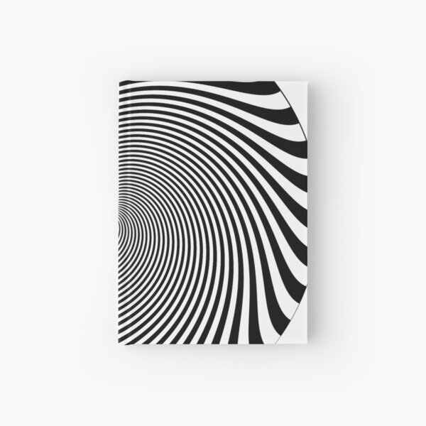 #hypnosis, #vortex, #illusion, #design, pattern, art, abstract, illustration, psychedelic, nature, spiral, twist, creativity Hardcover Journal