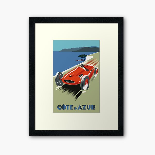 Item preview, Cote d' Azur, French Rivera - Vintage Racing  designed and sold by digitalvintage.