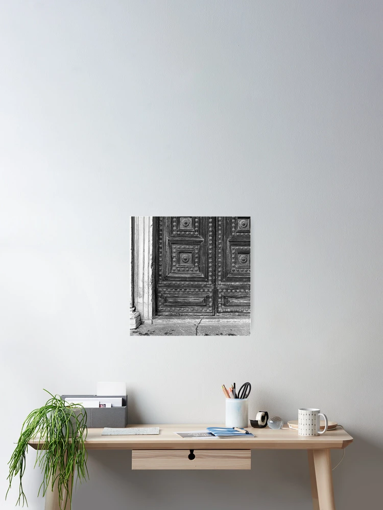 Thumbnail 2 of 3, Poster, Wood door designed and sold by Rafael López.