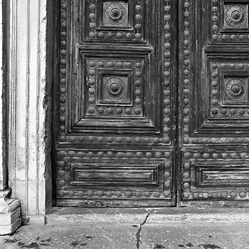 Artwork thumbnail, Wood door by Rafael López