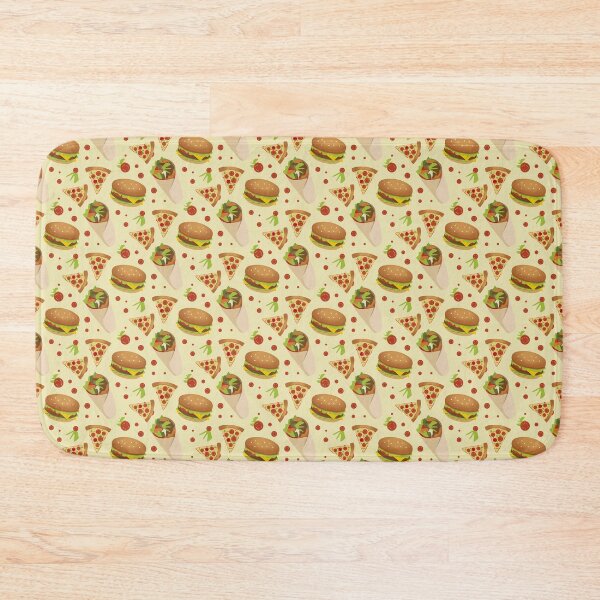Item preview, Junk Fast Food Pattern designed and sold by Cute and Funny Animal Art Designs.