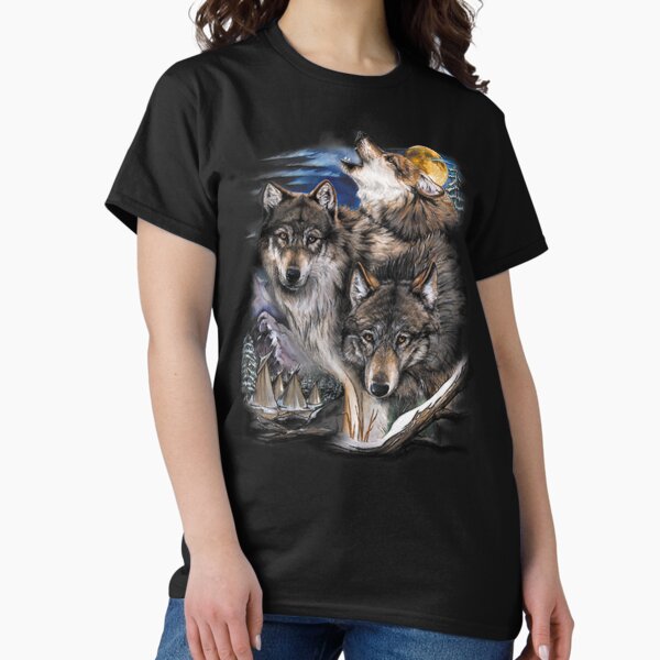 Item preview, Howling  Wolves in full moon designed and sold by RKA Creative Design.