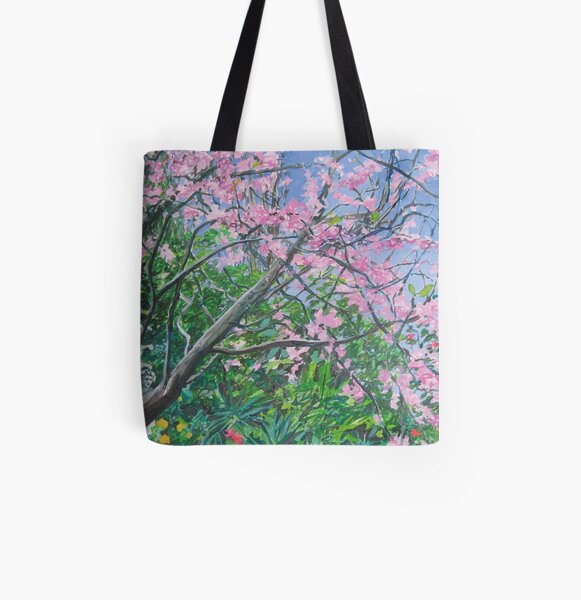 Vern's Joshua tree from an oil painting by Jo Reitze All Over Print Tote Bag