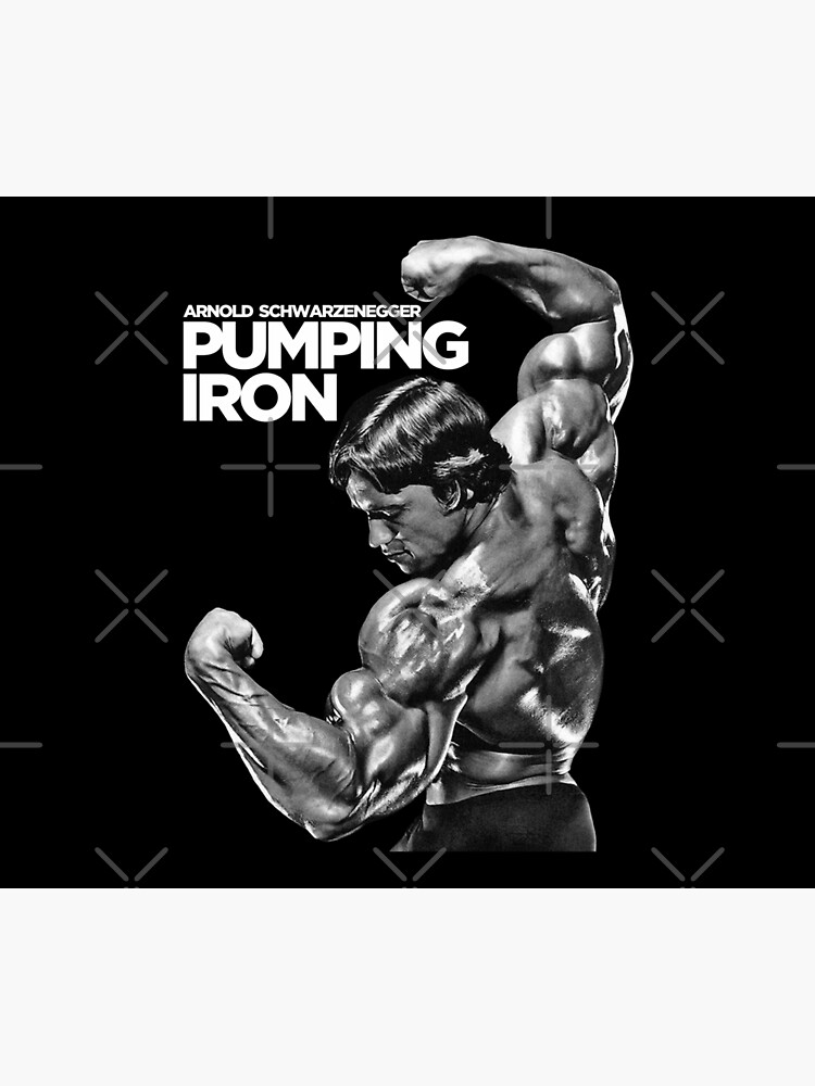 Disover Arnold Schwarzenegger Classic Pumping Iron Shower Curtain