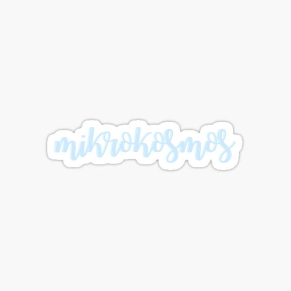 Mikrokosmos Pieza ilustrativa Pegatina