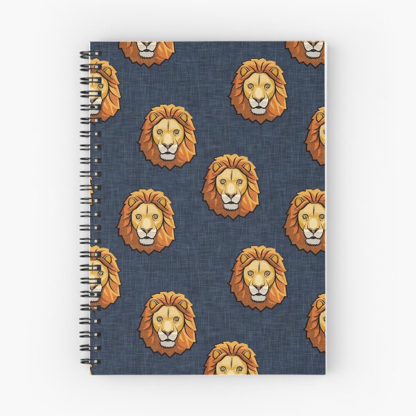 Item preview, Lions - safari (blue) designed and sold by littlearrow.