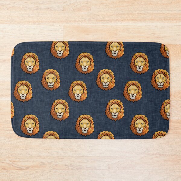 Item preview, Lions - safari (blue) designed and sold by littlearrow.