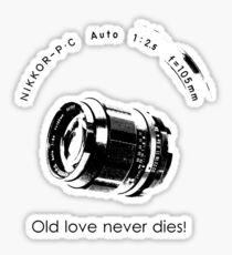 Nikkor 105mm Black Old love never dies! Sticker