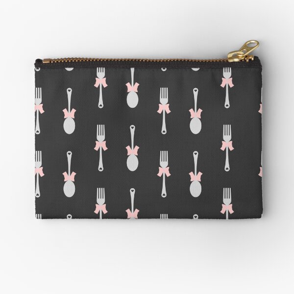 Ribbon Cute-lery Zipper Pouch