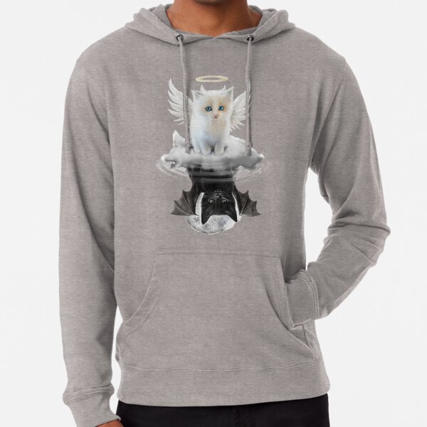 devil and angel cat sweatshirt