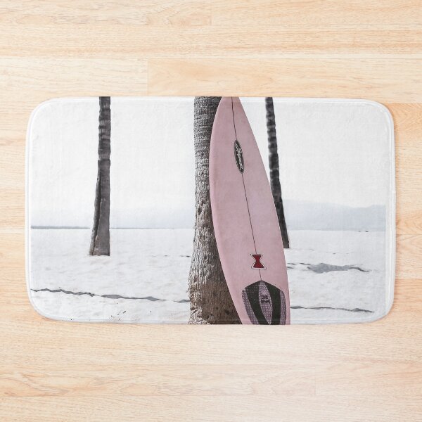 Item preview, Pink Surfboard on the Beach, Modern Minimalist Art designed and sold by moderntrend.