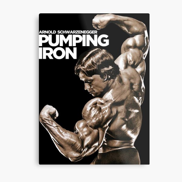 Arnold Schwarzenegger Classic Pumping Iron Metal Print