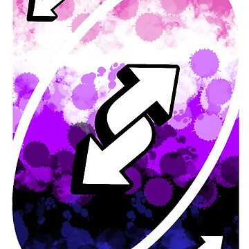 genderfluid pride uno reverse card | iPad Case & Skin