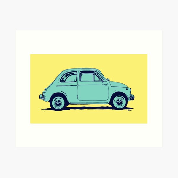 Photo Picture Poster Print Art A0 A1 A2 A3 A4 FIAT 500E CAR POSTER AB773