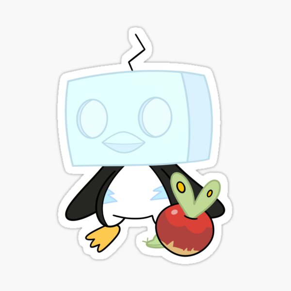 Eispinguin und sein Apfel? Sticker