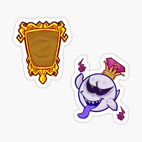 König Boo & Bilderrahmen - Luigi's Mansion 3 Sticker