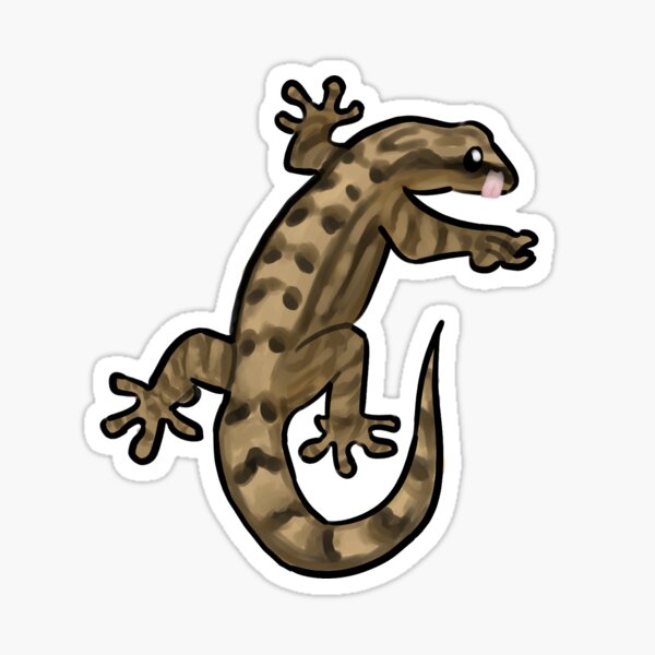 Vista previa del artículo con la obra «Gecko de luto», diseñado y vendido por sevvv.
