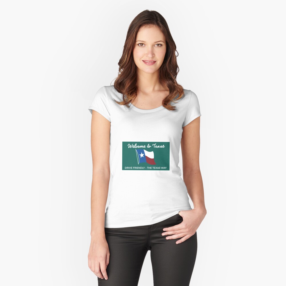 Item preview, Fitted Scoop T-Shirt designed and sold by closofly.