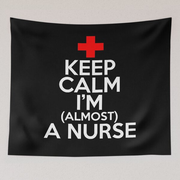 Item preview, Keep Calm I Am A(almost) A Nurse designed and sold by Visualsplendors.