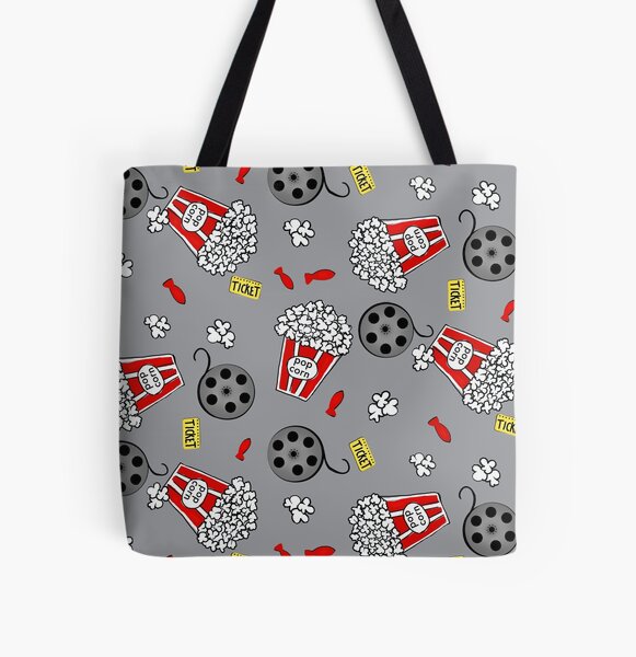 Movie Night Snack Attack All Over Print Tote Bag