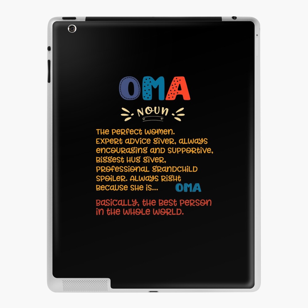 Oma Definition Grandma Family Cute Name Women Gift