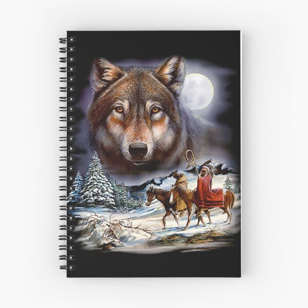 Artikelvorschau, Winterwölfe im Vollmond entworfen und verkauft von KA DESIGNS.