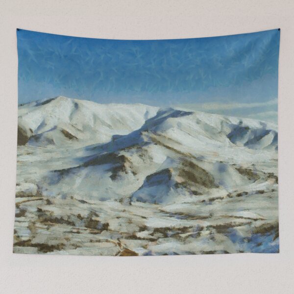 Item preview, Mountain covered in snow designed and sold by Ghazal-art.