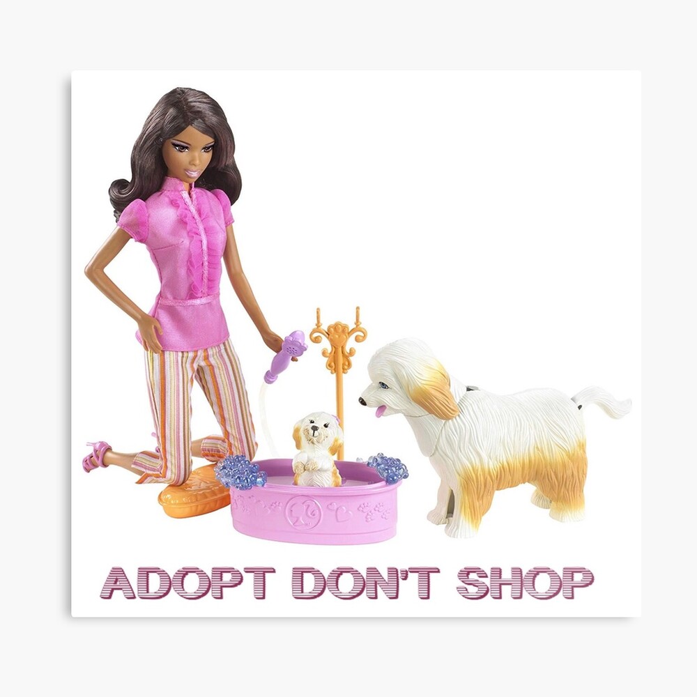 barbie doll and puppy