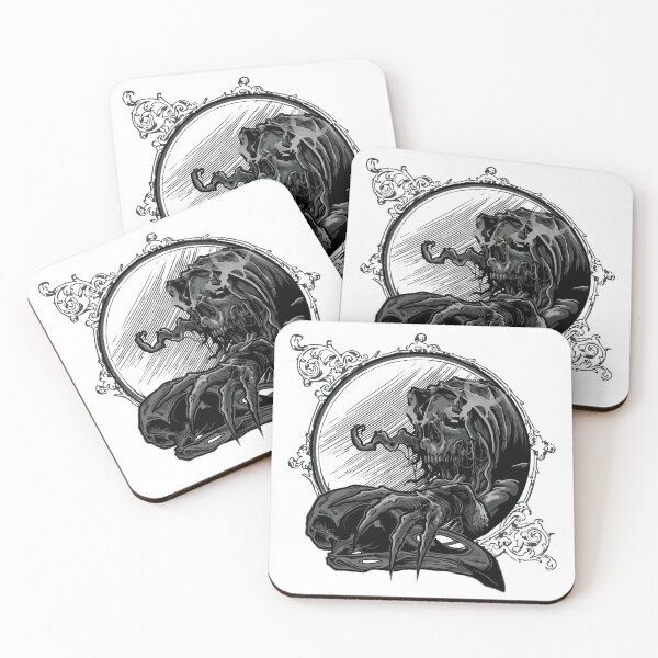 Item preview, Skull in the Mirror - Scary Artwork  designed and sold by TinoThreads.