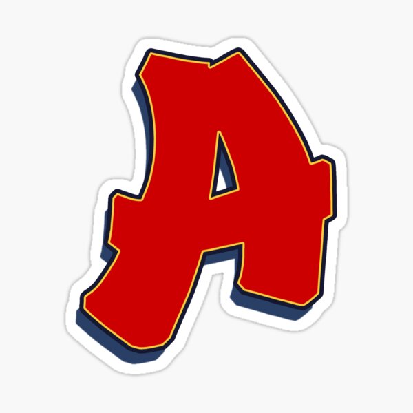 Letter A - Red Sticker