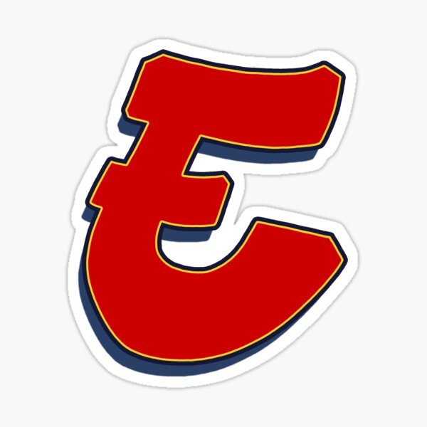 Letter E - Red Sticker