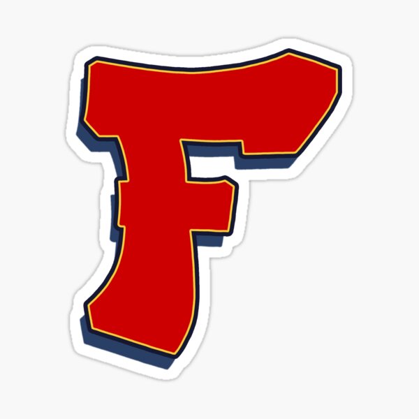 Letter F - Red Sticker