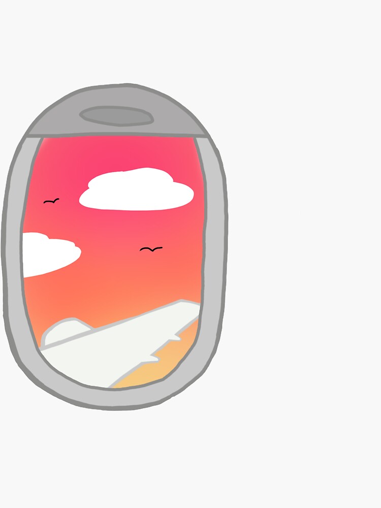 airplane window sunset by juliaylin