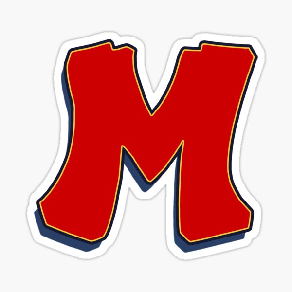 Letter M - Red Sticker
