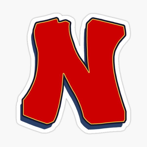 Letter N - Red Sticker
