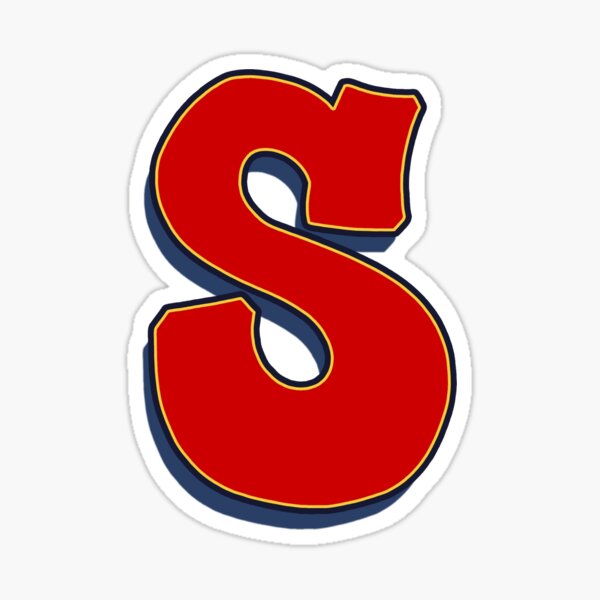 Letter S - Red Sticker