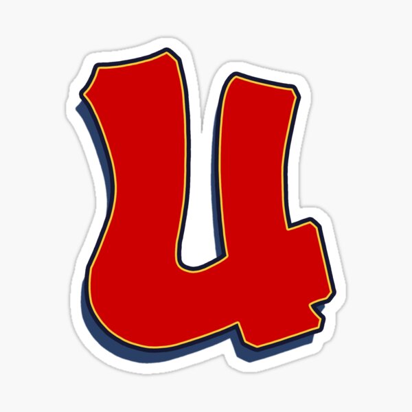 Letter U - Red Sticker