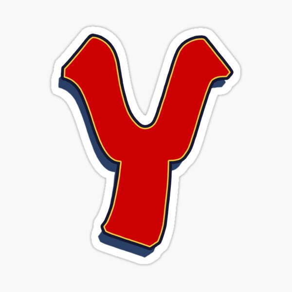 Letter Y - Red Sticker