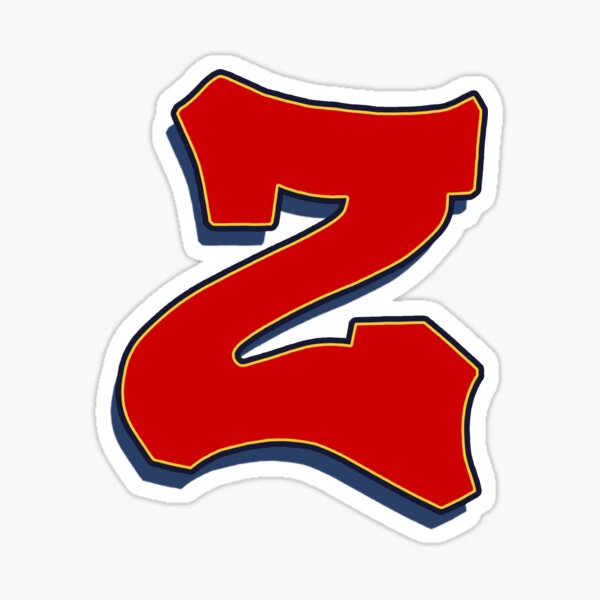 Letter Z - Red Sticker