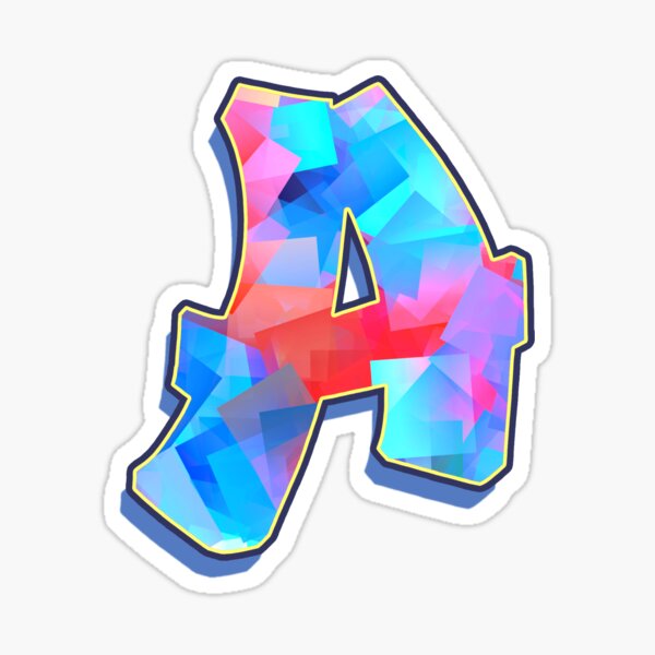 Letter A - Color Mix Sticker