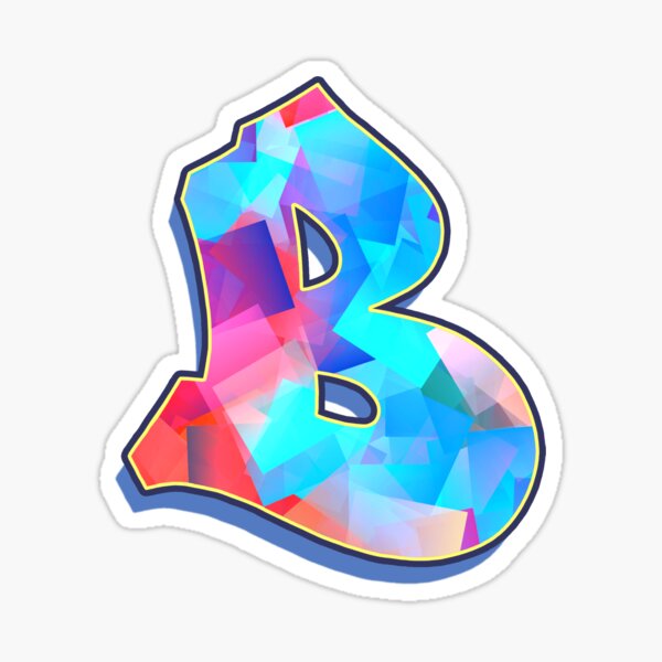 Letter B - Color Mix Sticker