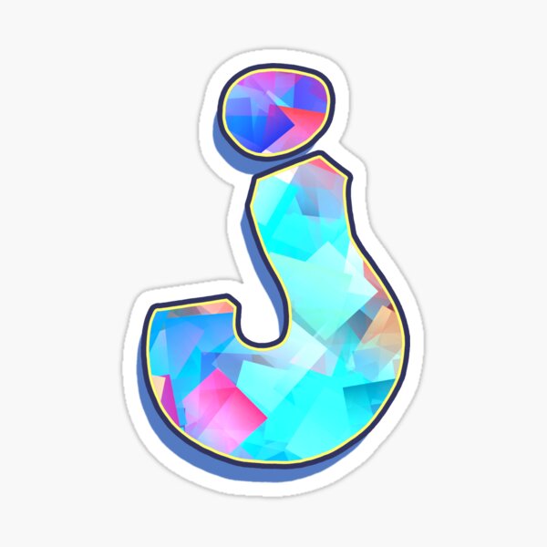 Letter J - Color Mix Sticker