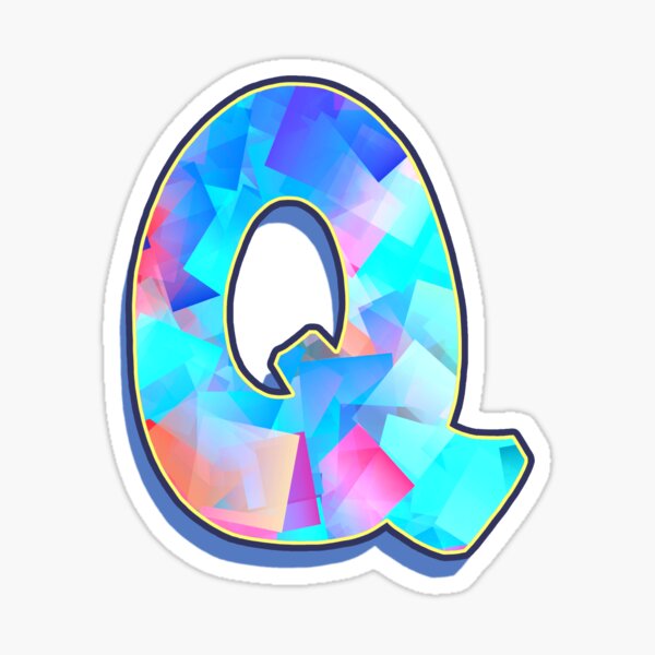 Letter Q - Color Mix Sticker