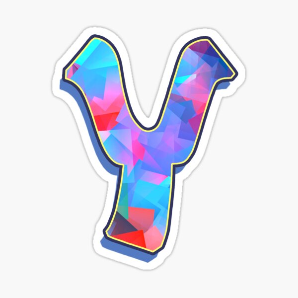 Letter Y - Color Mix Sticker