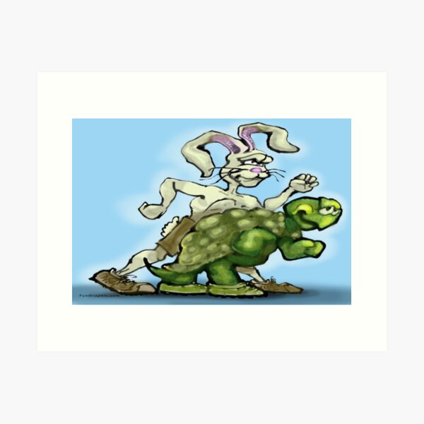 Tortoise and the Hare Art Print