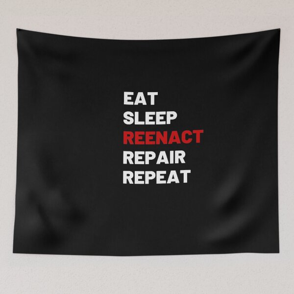 Item preview, Eat Sleep Reenact - Medieval reenactor nerd designed and sold by Garaunt - The bavarian brute.