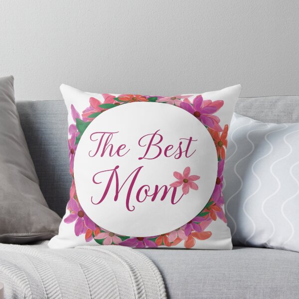 Item preview, "The best Mom" beautiful watercolor floral design. designed and sold by MrazTees.